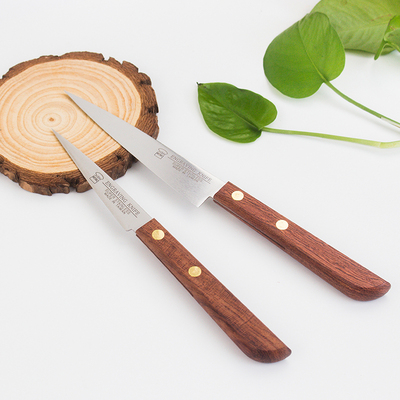 三能木制手柄不锈钢刻花刀SN4833