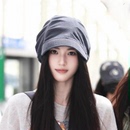 沈羽洁同款 保暖护耳包头冷帽大头围显脸小套头帽子 堆堆帽女秋冬季