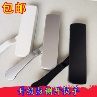 断桥铝门窗侧开执手81孔距平开铝合金窗护外开超薄款偏把手扁拉手