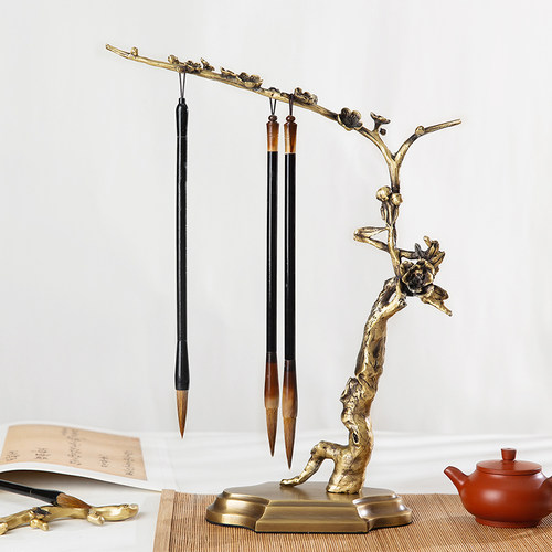 铜无境文房笔挂原创设计