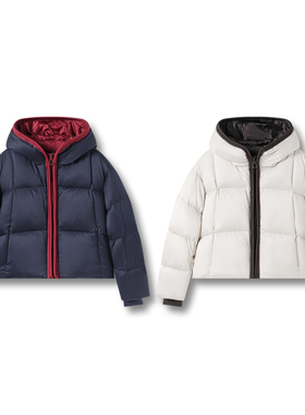 老板潘潘丨原ZM58303W外套丨拼色鹅绒  长57.5