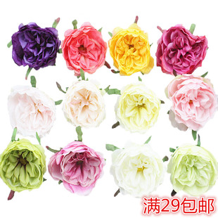 婚庆用品绢花仿真花DIY鞋 花头花胸花拍摄道具 仿真茶花 2023新款