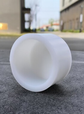 PP白色塑料闷盖水管管堵焊接连接聚丙烯堵头封头末端接头耐酸碱