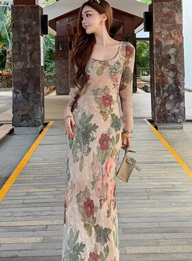 诺诺家感斜裁版型配吊带显白显瘦真丝连衣裙(配吊带)YS345-G322