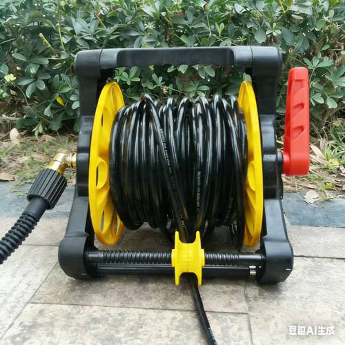 万吉洗车机卷管器高压水管收卷器收纳架自动排管钢丝防爆高压清洗