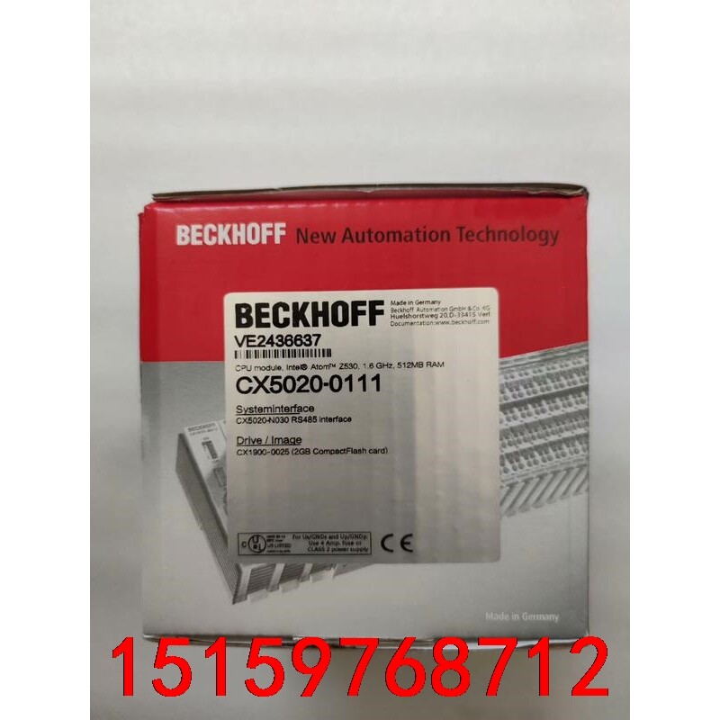 CX5020-0111德国原装正品BECKHOFF倍福模块C议价