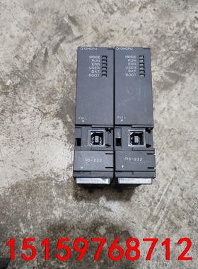 拆机三菱PLC模块，Q12HCPU，功能正常，实物拍摄。现货议价