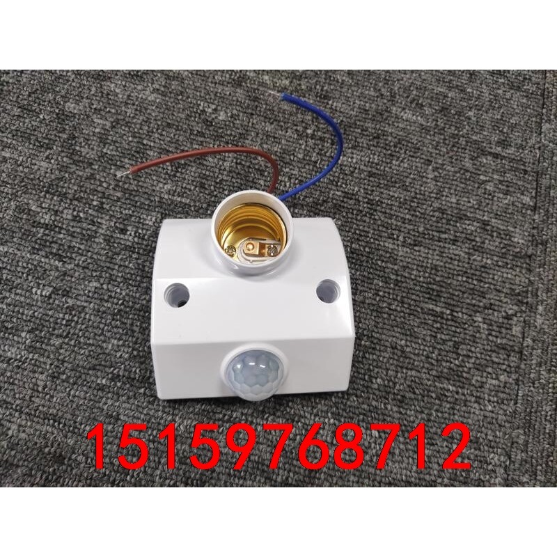 LED人体感应灯泡插座。110V220V通用电压，买一个灯泡议价图片
