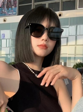 大框折叠墨镜女2024新款高级感