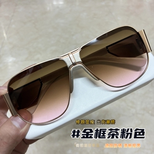 欧美户外运动时尚大框眼镜登山夜骑太阳镜连体护目防风镜墨镜男女