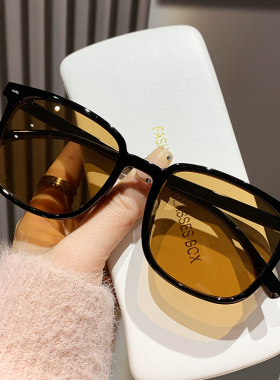 墨镜男痞帅2024款方框太阳眼镜