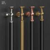 法式 中古风极简玻璃门拉手商店铺大门拉手双开门长把手实木门把手