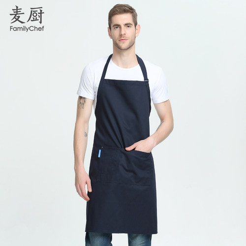 挂脖厨房家用男棉饮店商超围裙