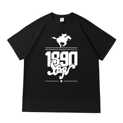 JOJO的奇妙冒险动漫飙马野郎落肩款260克重磅短袖T恤男女同款夏季