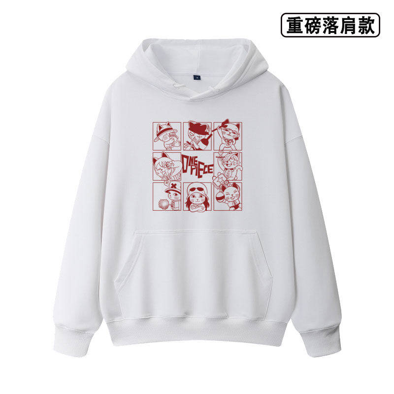 Dandadan胆大党联名海贼王重磅落肩款卫衣男女同款休闲日常秋冬季