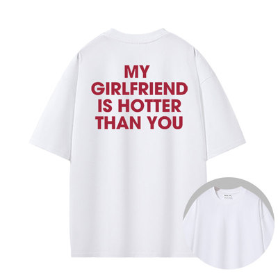 MY GIRLFRIEND IS HOTTER超宽松oversize重磅t恤男女同款夏季tee