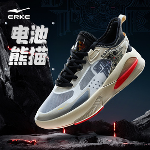 鸿星尔克运动鞋男鞋板鞋电池熊猫夏季新款厚底透气休闲鞋男士鞋子