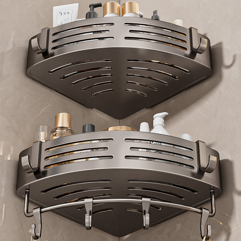 浴室置物架免打孔卫生间厕所洗手间洗漱台墙上壁挂三角篮收纳挂架,家装主材,卫浴置物架,淘宝优惠券,粉丝福利购,淘宝优惠卷