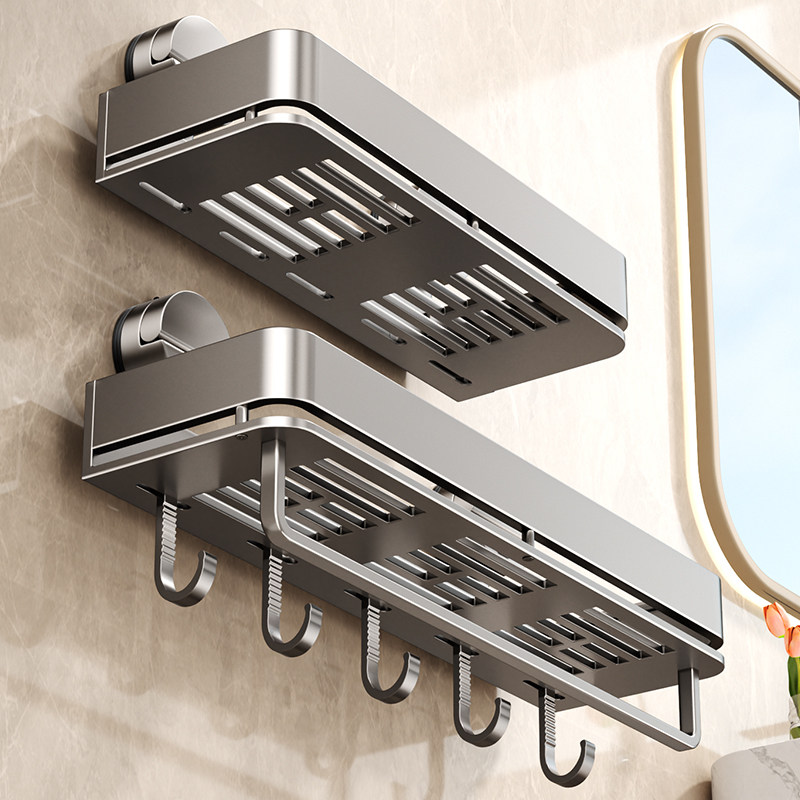 特厚卫生间强力吸盘浴室置物架免打孔挂墙上洗手间洗漱台收纳架子,家装主材,卫浴置物架,淘宝优惠券,粉丝福利购,淘宝优惠卷