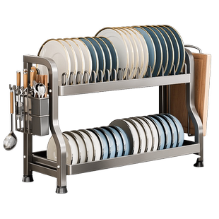 碗碟收纳架厨房置物架碗柜小型家用多功能碗筷碗盘子沥水架放碗架