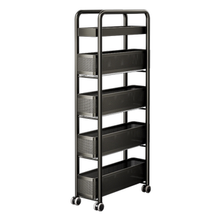 夹缝置物架厨房门后冰箱侧面极窄缝抽拉篮缝隙收纳柜卫生间小推车