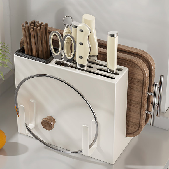 2025新款厨房刀具菜板置物架菜刀砧板筷子笼多功能一体收纳架子,厨房/烹饪用具,刀架,淘宝优惠券,粉丝福利购,淘宝优惠卷