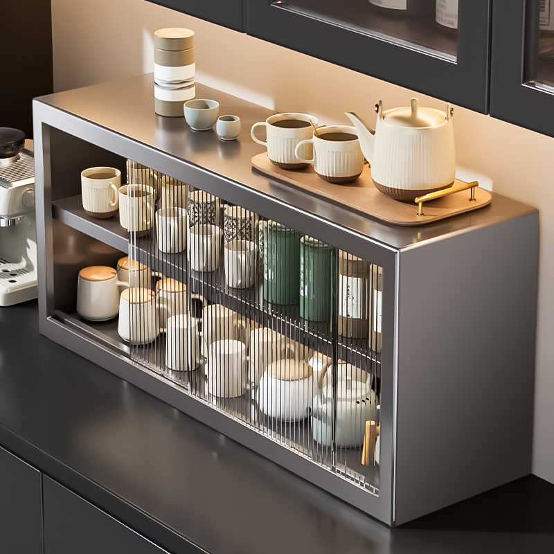 新款杯子置物架餐桌茶杯具水杯架台面多层防尘咖啡马克杯柜子