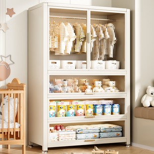 儿童衣柜简易家用落地婴儿用品置物架宝宝玩具零食整理储物收纳柜