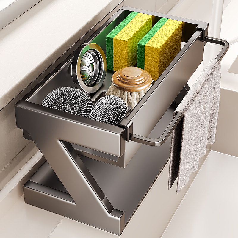 厨房水龙头置物架窄边洗碗布收纳神器水池边抹布沥水架水槽沥水篮,厨房/烹饪用具,厨房置物架/置物柜/角架,淘宝优惠券,粉丝福利购,淘宝优惠卷