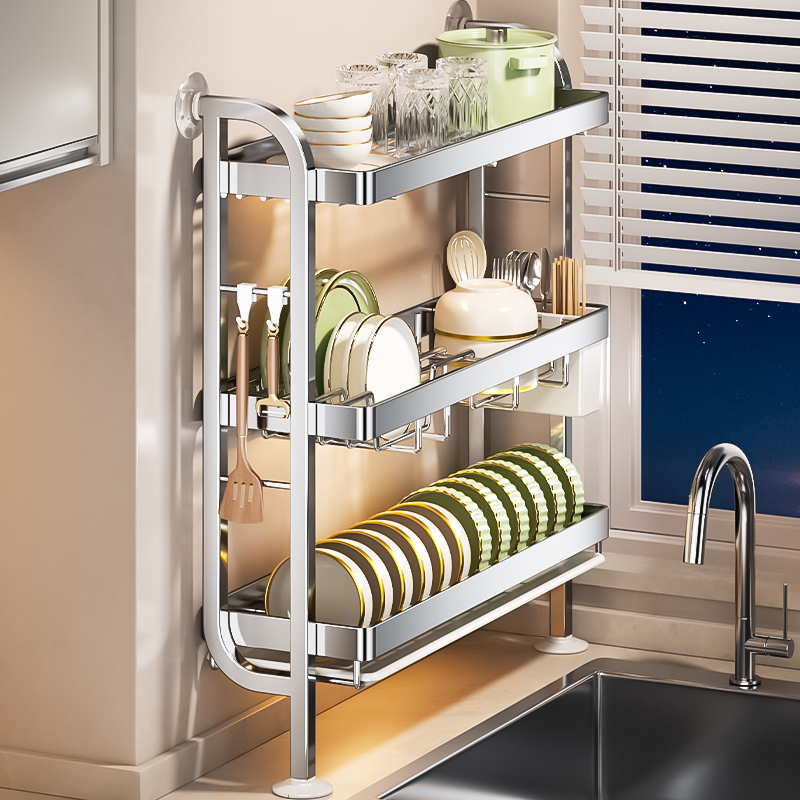 【精工甄选】【水槽边沥水架】