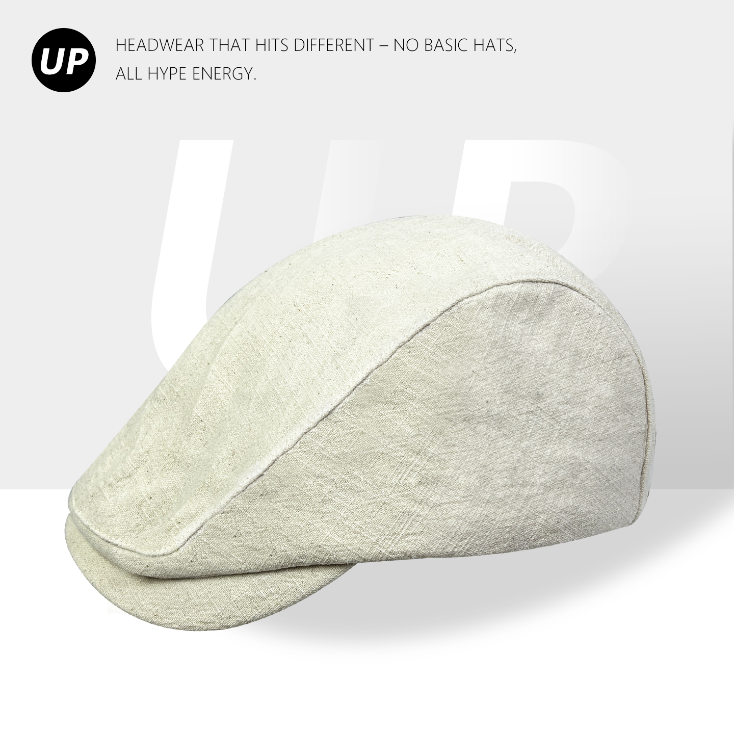 韩国气质素款纯棉麻品质前进帽女