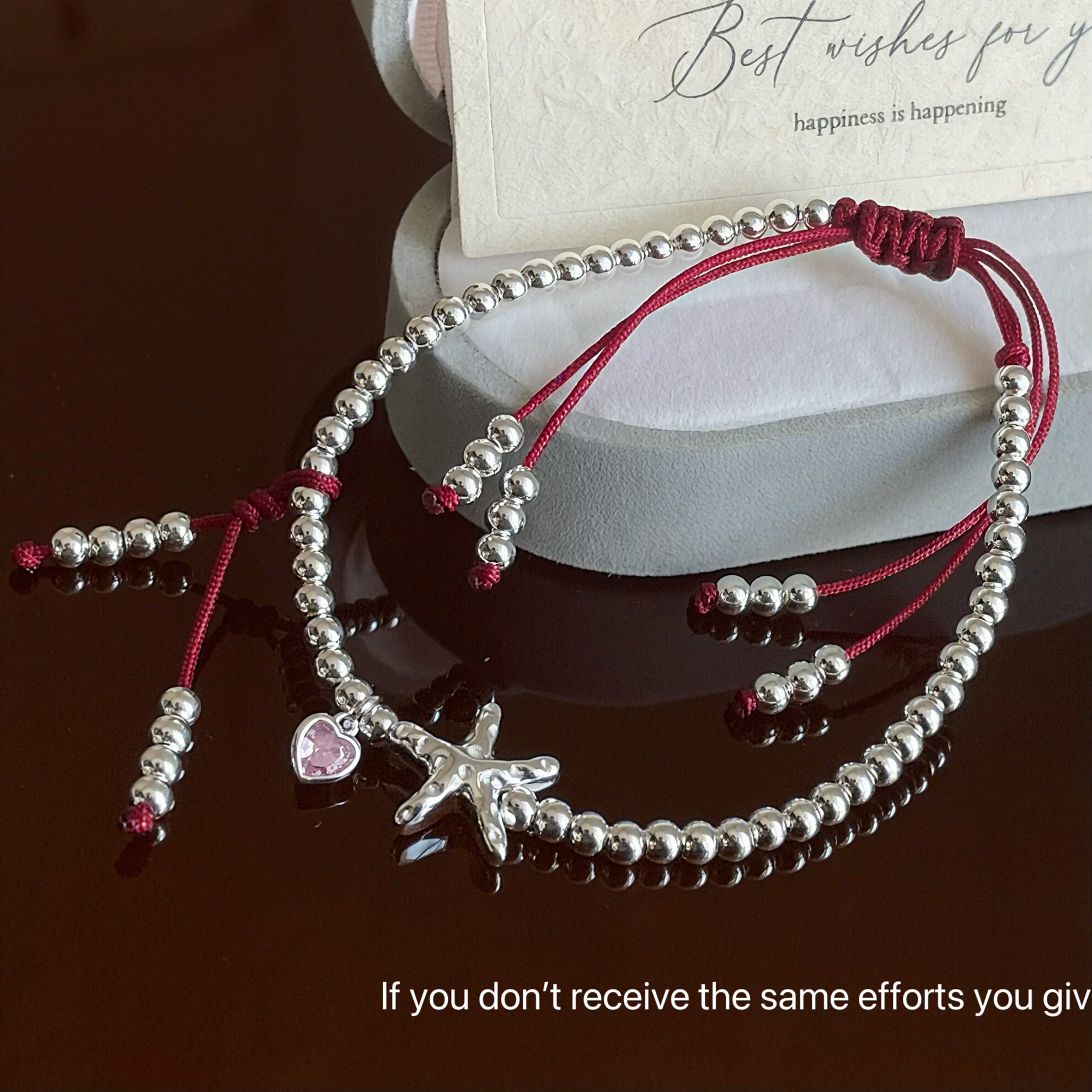 S925纯银五角星爱心红绳编织手链简约新中式新年小众设计百搭,饰品/流行首饰/时尚饰品新,银饰手链,淘宝优惠券,粉丝福利购,淘宝优惠卷