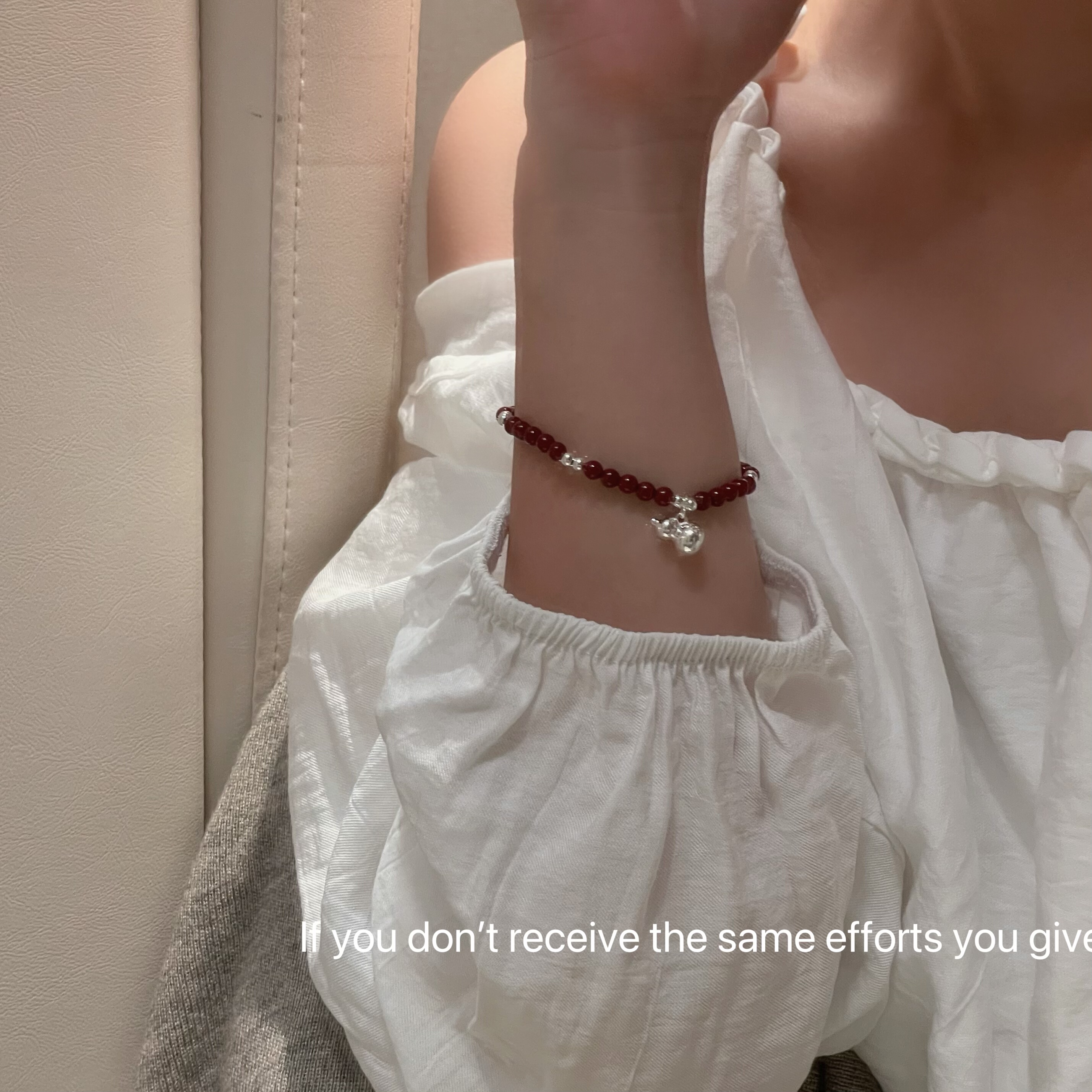 S925纯银红玛瑙葫芦手串女新中式小众设计简约串珠轻奢高级感