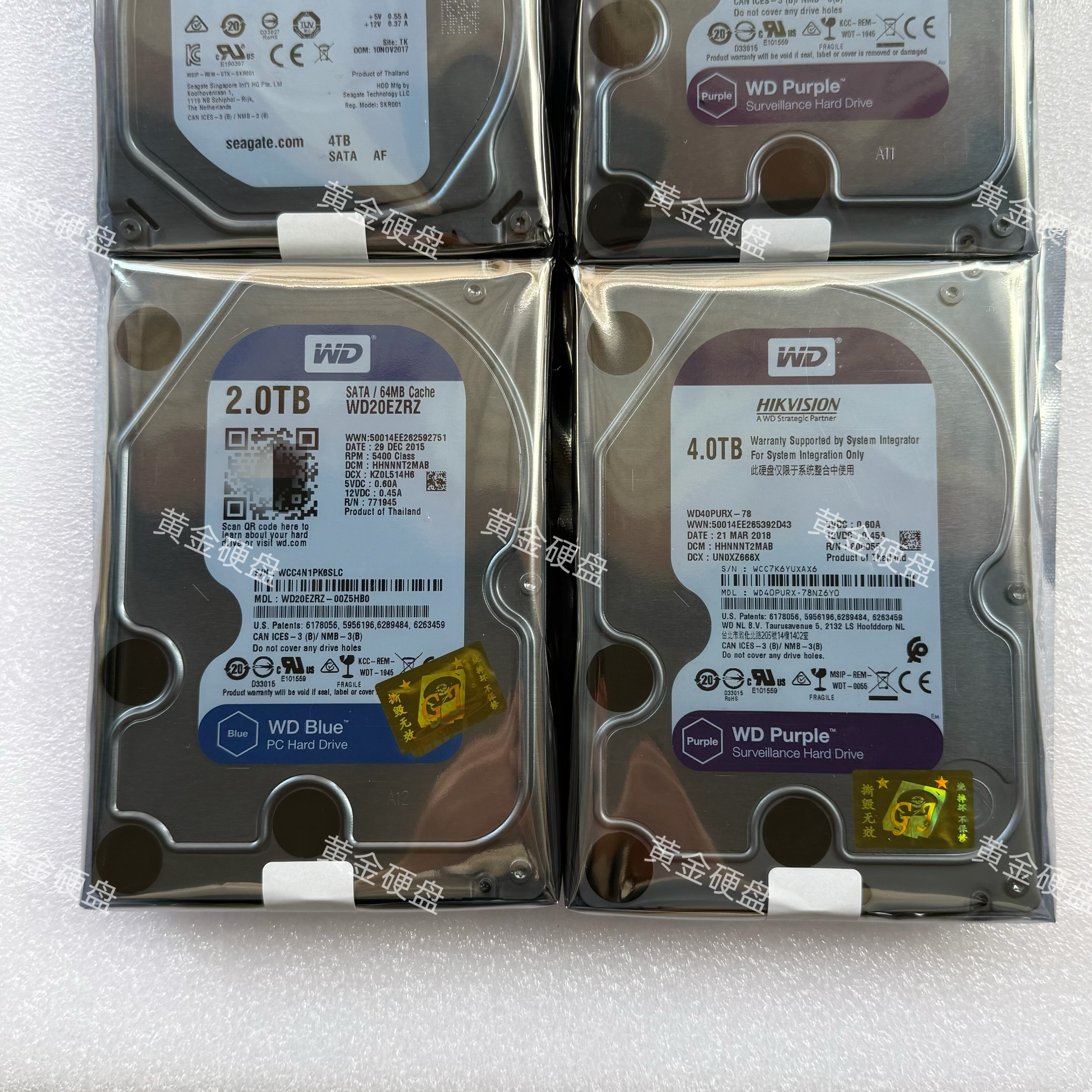 9 西数希捷高速机械硬盘500GB/1TB/2T/3T/4T台式电脑监控游戏硬盘