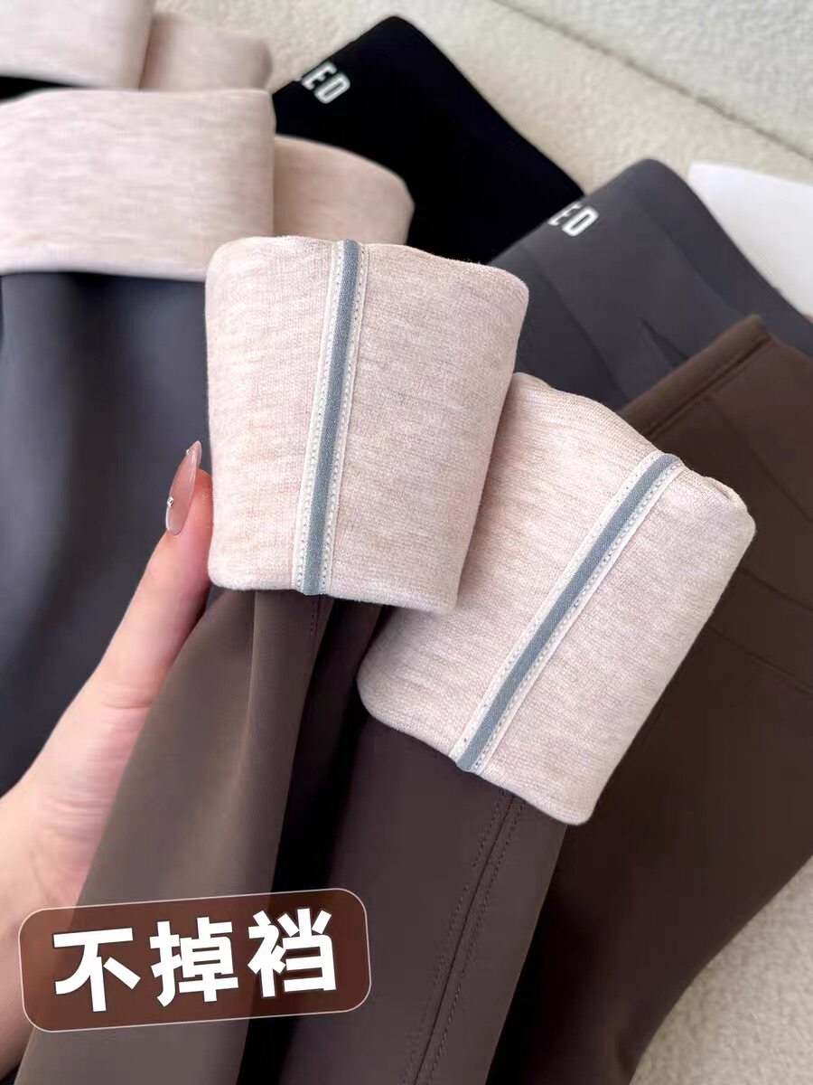 加绒鲨鱼裤女外穿后叉腰2025打底裤