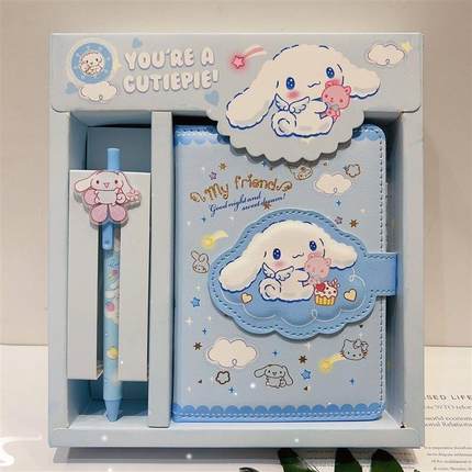 cinnamoroll笔记本 krumi notebook set girls kids diary book