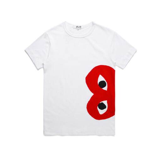 Short-sleeved big red heart couple T-shirt 短袖大红心侣款T恤