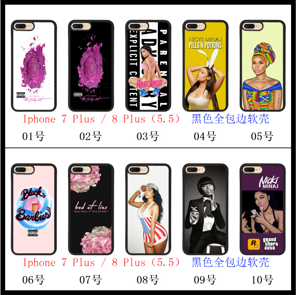 Æ»¹ûIphone 7P/8 Plus ÊÖ»ú¿ÇÌ× Nicki Minaj ÄÝç÷Ã×ÄÈ ¹è½ºÈí±ß