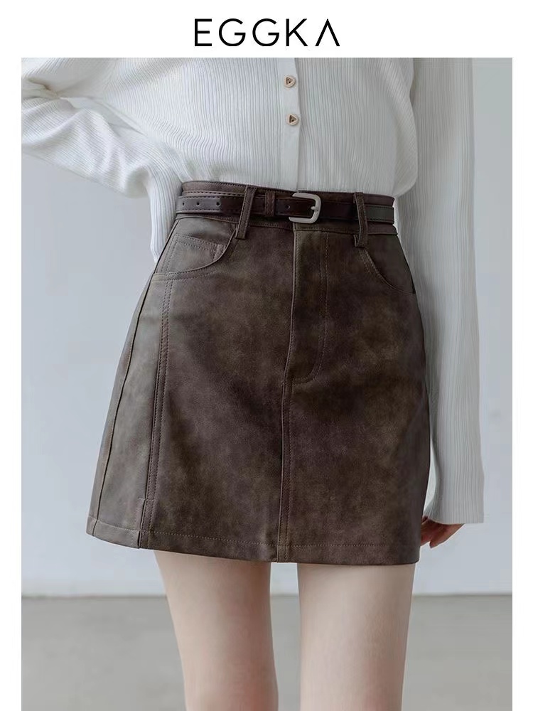 短裙A字裙韩版晕染宽松显瘦