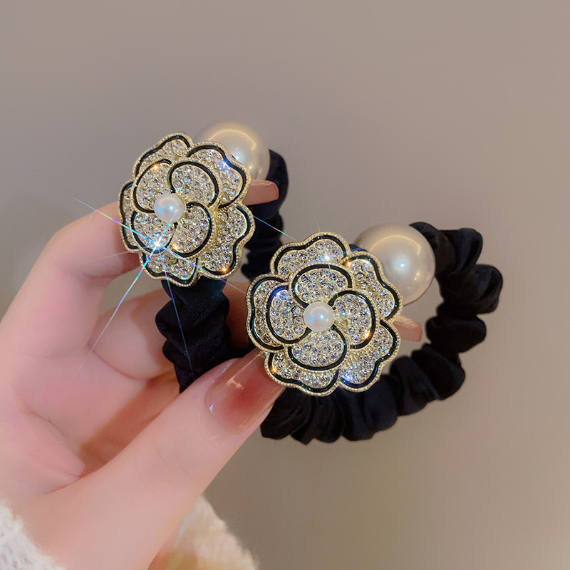 复古时尚山茶花发圈女气质马尾头绳新款百搭丸子头皮筋网红头饰潮,饰品/流行首饰/时尚饰品新,发饰,淘宝优惠券,粉丝福利购,淘宝优惠卷