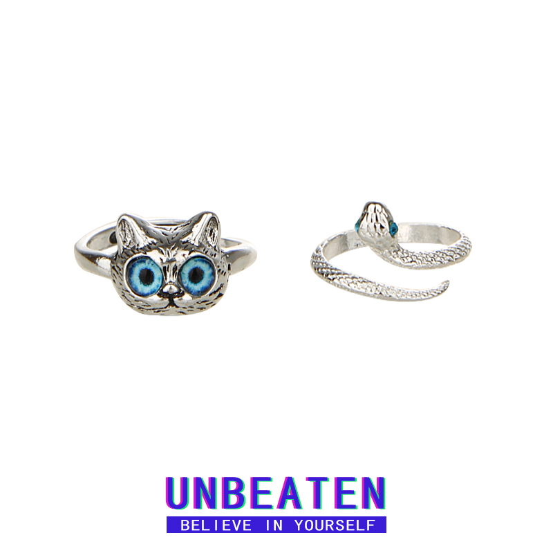 unbeaten冷淡风时尚个性戒指女