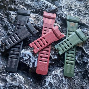 适配卡西欧G B1000手表带树脂橡胶 SHOCK三代大泥王GWG