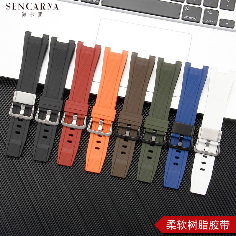 代用卡西欧G-SHOCK表带GST-210/W110/W100/S100/B100/S300等树脂