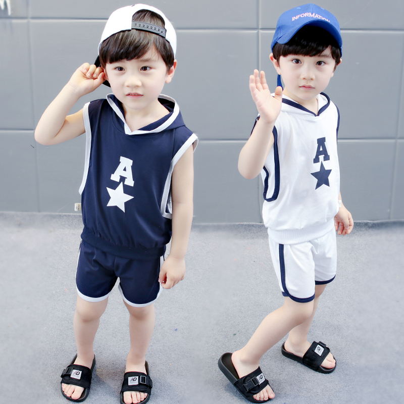 男童寶寶夏裝2018新款套裝男0-1一3-4歲夏季嬰兒童裝潮衣服款韓版
