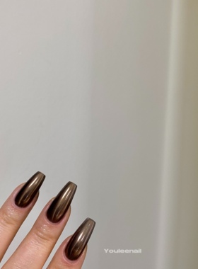 Youleenail 百搭美甲镜面粉魔镜粉 细腻亮 水波纹粉立体金属美甲