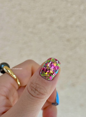 Youleenail美甲亮片闪粉跳色韩系 青提火龙果