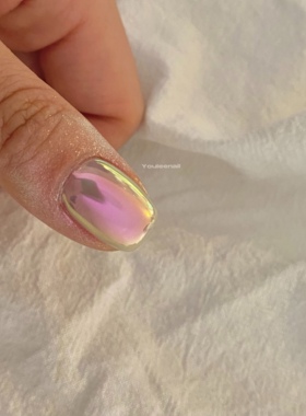 Youleenail 美甲偏光幻彩极光粉 樱粉