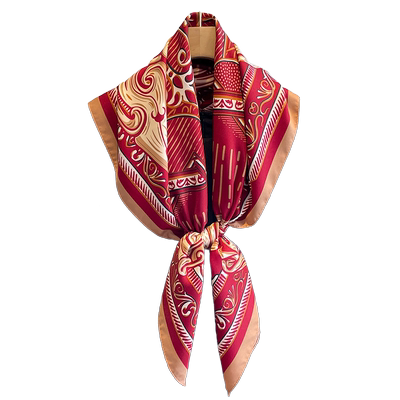 复古百搭90CM大方巾丝巾女披肩