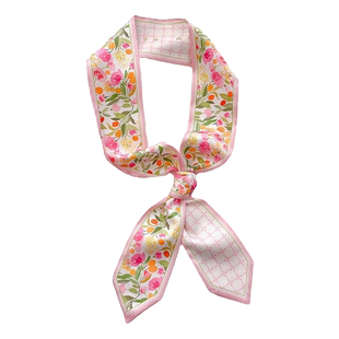 少女粉色绑包包丝巾小长条女窄飘带发带高级感丝带腰带领巾腕带