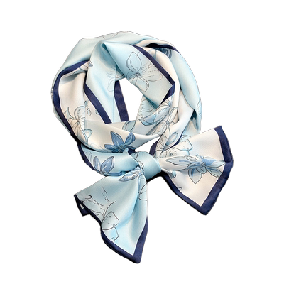 复古法式碎花女细窄编发腰带丝巾